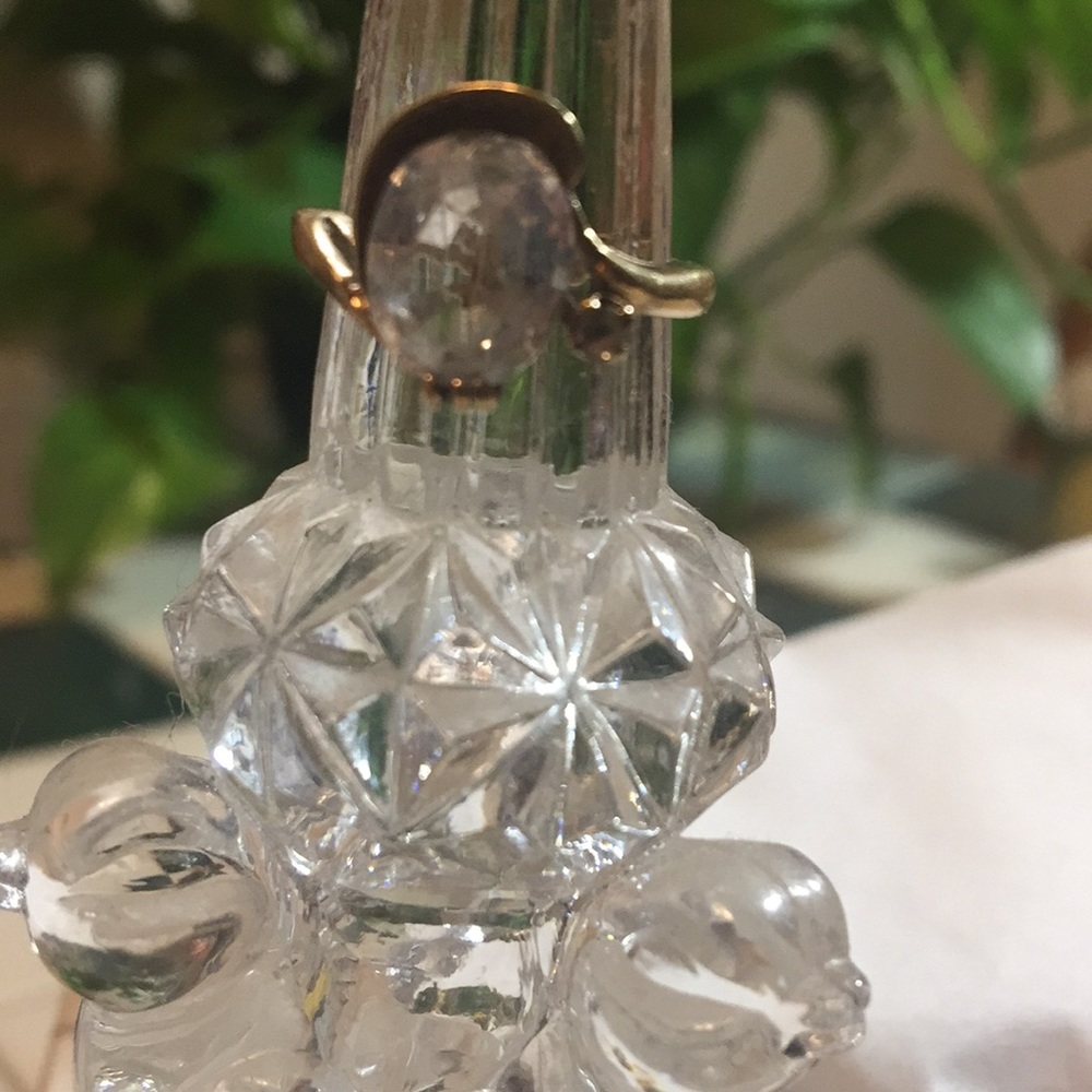 Topaz w/diamond 10kt Gold Ring